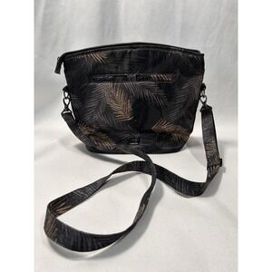 Lug Adagio Shoulder Bag, "Tropical Fog" palm leaf print, RFID, Adjustable Strap